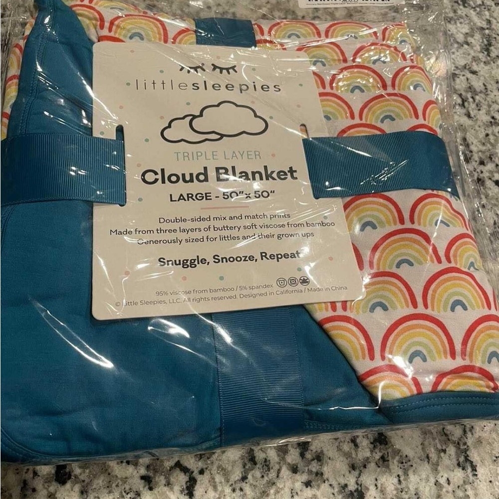 Little Sleepies Cloud Blanket NIB